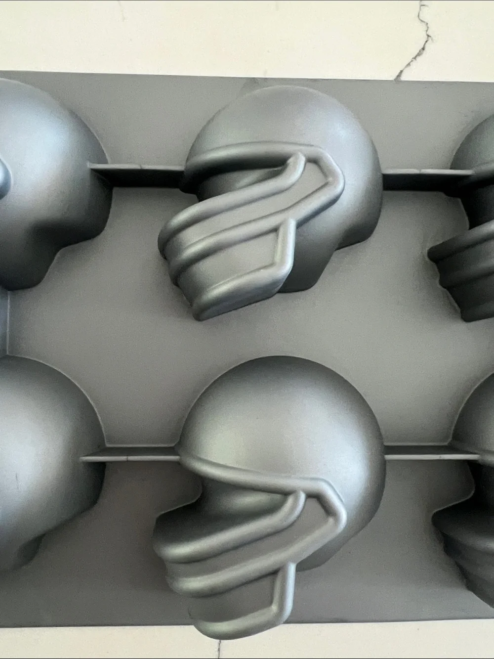 🏈 Crofton Silicone Mold Six (6)  Football Helmet.